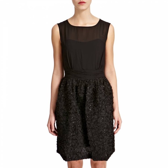 NWT FRENCH CONNECTION ROCHELLE RIBBON FLARED SKIRT - Picture 4 of 16